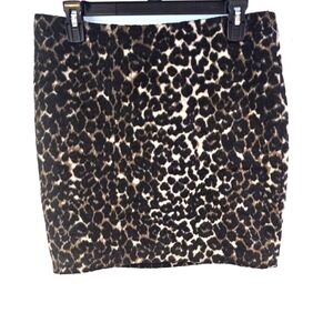 Lord & Taylor Size 8P Animal Print Faux Fur Skirt New!
